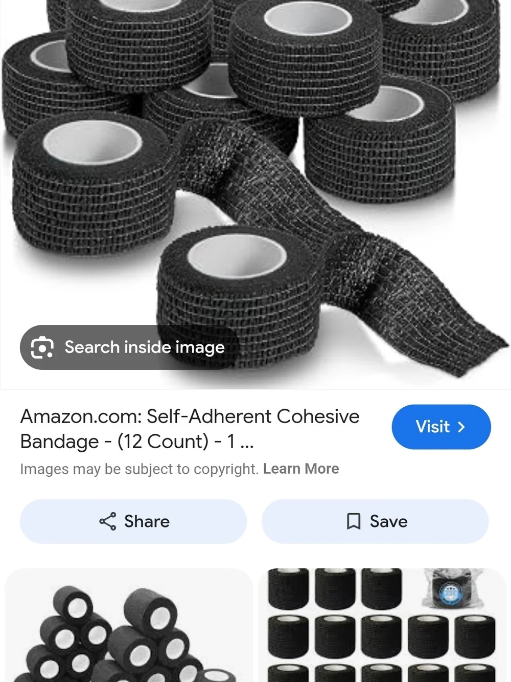 self-adhesive cohesive wrap bandage.